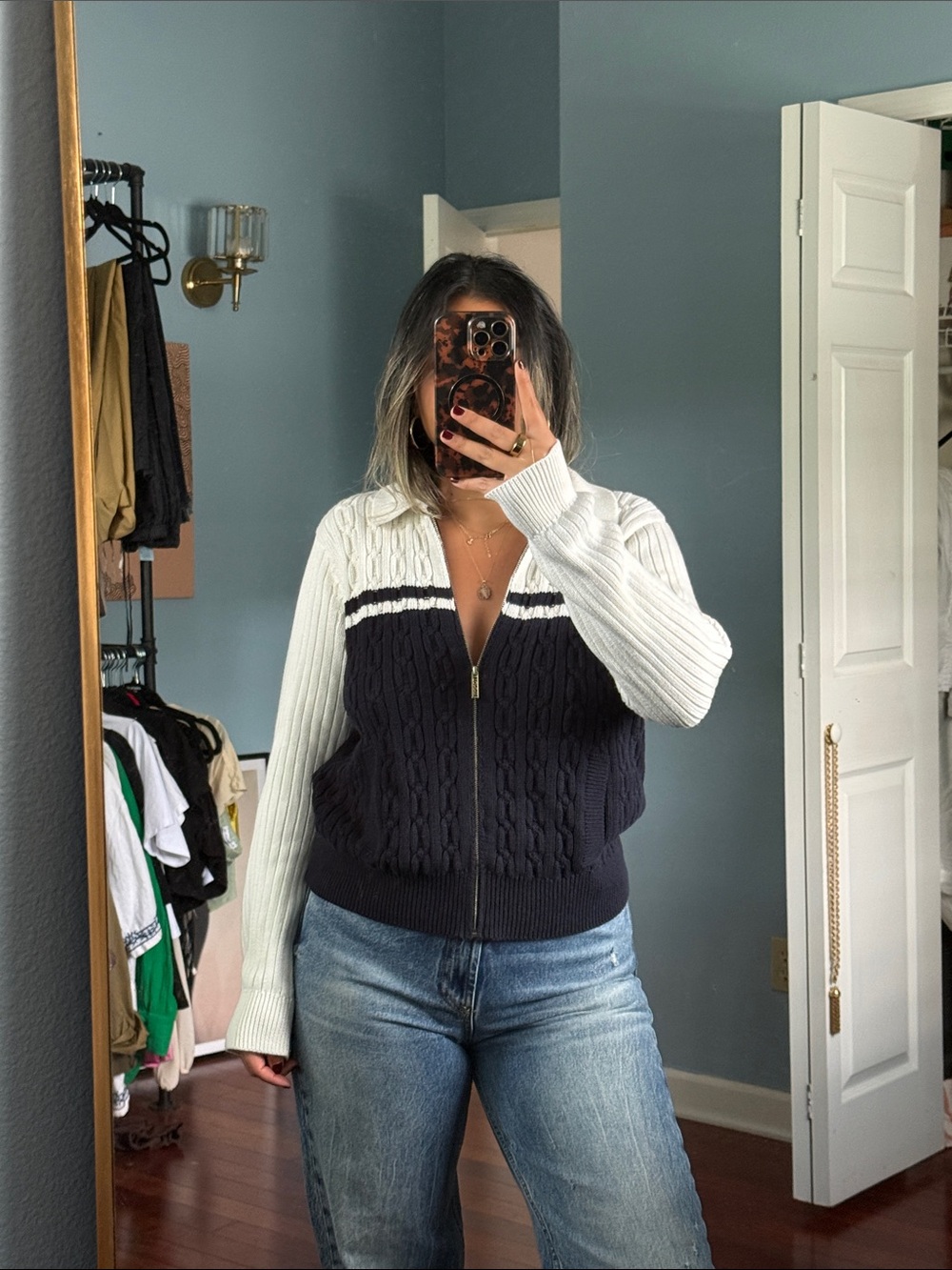 tommy hillfiger zip up sweater